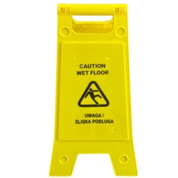 Tablica Ostrzegawcza Żółta ver. PL-ANG Nadruk Czarny HS318/B
