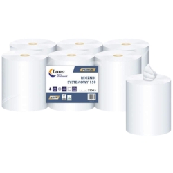 LUNA Ręcznik Papierowy FLEX ROLL 150m Centralnego Dozowania Zgrzewka 6szt. Celuloza 2W 23005