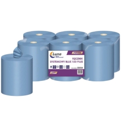LUNA Ręcznik Papierowy FLEX ROLL 150m Centralnego Dozowania Niebieski Zgrzewka 6szt. Celuloza 2W 23028