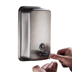 deClean Dozownik Stalowy 500ml do Mydła w Płynie Matowy HS181