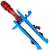 Mopatex Stelaż do Mopa Płaskiego Systemowy DUO 40cm Kolor Niebieski+Czerwony 470000-00