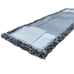 deClean Nakładka Mop Płaski DUO Kieszeniowy + Klips SCRUB EXTRA 40cm do Szorowania HS413