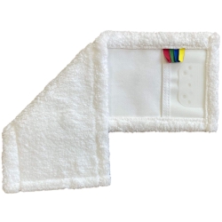 deClean Nakładka Mop Płaski DUO Kieszeniowy + Klips Plastik Microfibra 40 cm 100g HS415