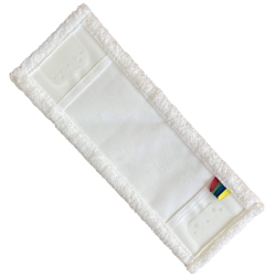 deClean Nakładka Mop Płaski DUO Kieszeniowy + Klips Plastik Microfibra 40 cm 100g HS415