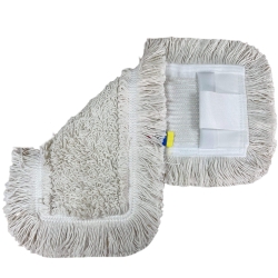 Nakładka Mop Płaski DUO Kieszeniowy + Klips Bawełna 40cm 145g HS416