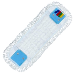deClean Nakładka Mop Płaski DUO Kieszeniowy + Klips Bawełna 40cm HS456