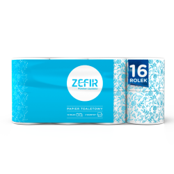 Papier Toaletowy ZEFIR 3W Celuloza 16 rolek
