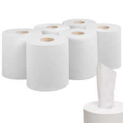 Ręcznik Papierowy FLEX ROLL 300 Celuloza Biały Premium Zgrzewka 6 szt. HS585