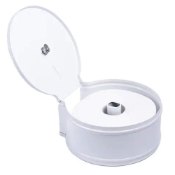 deClean Podajnik do Papieru Toaletowego Metalowy Kolor Biały HS169W