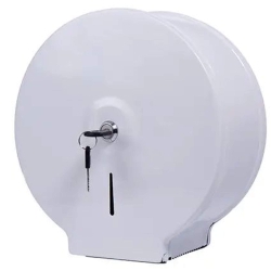 deClean Podajnik do Papieru Toaletowego Metalowy Kolor Biały HS169W