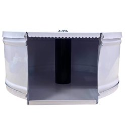 deClean Podajnik do Papieru Toaletowego Metalowy Kolor Biały HS169W