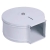 deClean Podajnik do Papieru Toaletowego Metalowy Kolor Biały HS169W