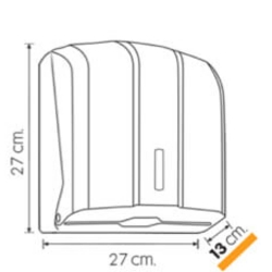 deClean Podajnik HS040T do Ręczników Papierowych Składanych Transparentny