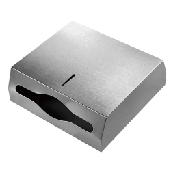 deClean Podajnik Stalowy do Ręczników Papierowych Składanych 400-500 listków Matowy HS186