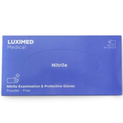 Luximed Rękawiczki Nitrylowe Niebieskie Rozmiar M 100szt.