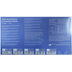 Luximed Rękawiczki Nitrylowe Niebieskie Rozmiar M 100szt.