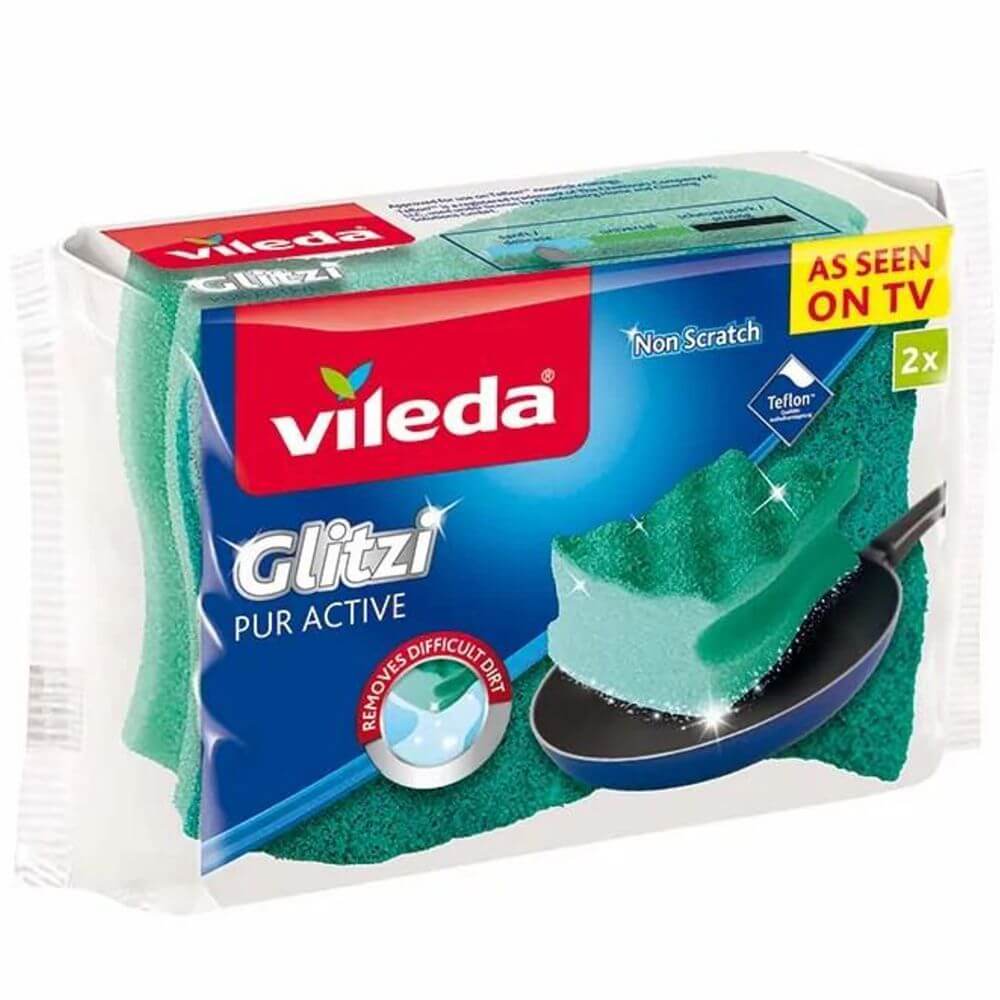 Vileda Zmywak Profilowany Pur Active 2 szt | higienapartner.pl