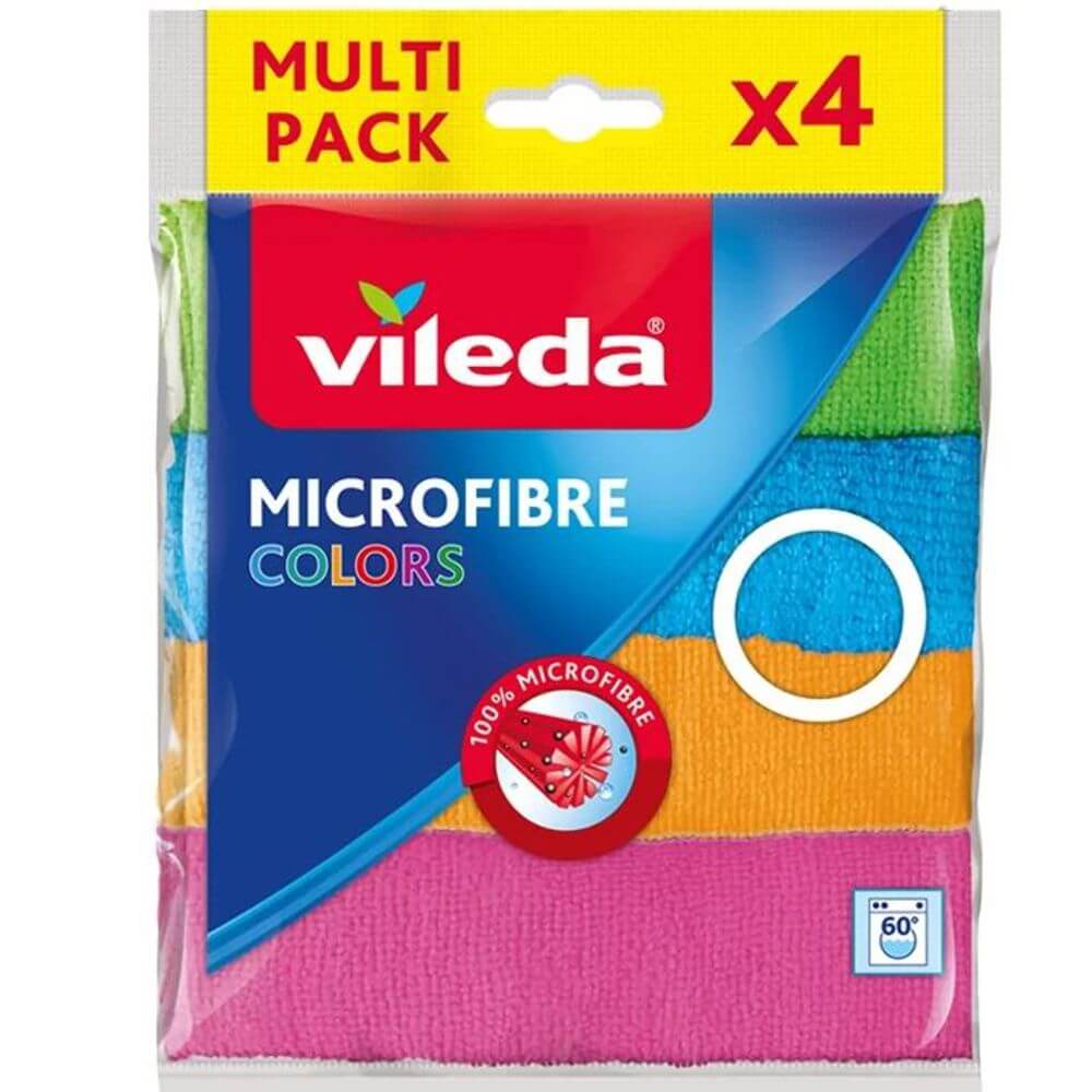 Vileda Ściereczka Mikrofibra COLORS 4 szt | higienapartner.pl
