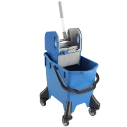 Wózek do Sprzątania 32L + Wyciskarka Szczekowa Kolor Niebieski HS222