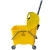 deClean Wózek do Sprzątania 24L Jednowiaderkowy + Wyciskarka Szczękowa Kolor Żółty HS225
