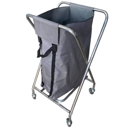 deClean Wózek na Pranie  / Odpady Chromowany 97cm HS229