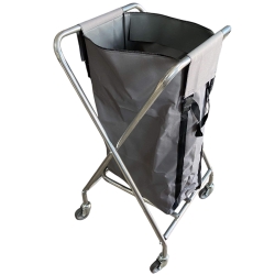 deClean Wózek na Pranie  / Odpady Chromowany 97cm HS229